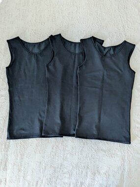 3x JETTPROOF Sensory Compression Autistic ADHD PTSD Black Tanks